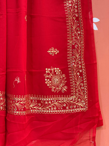DARBARI GEORGETTE LEHERIYA SAREE