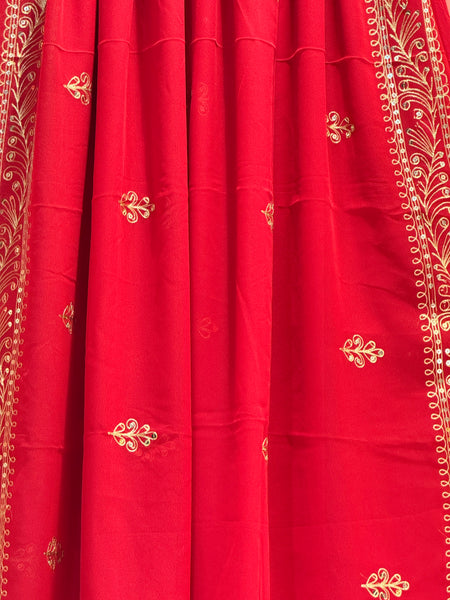 DARBARI GEORGETTE LEHERIYA SAREE