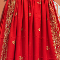 DARBARI GEORGETTE LEHERIYA SAREE