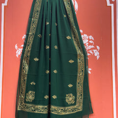DARBARI GEORGETTE LEHERIYA SAREE