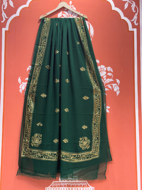 DARBARI GEORGETTE LEHERIYA SAREE