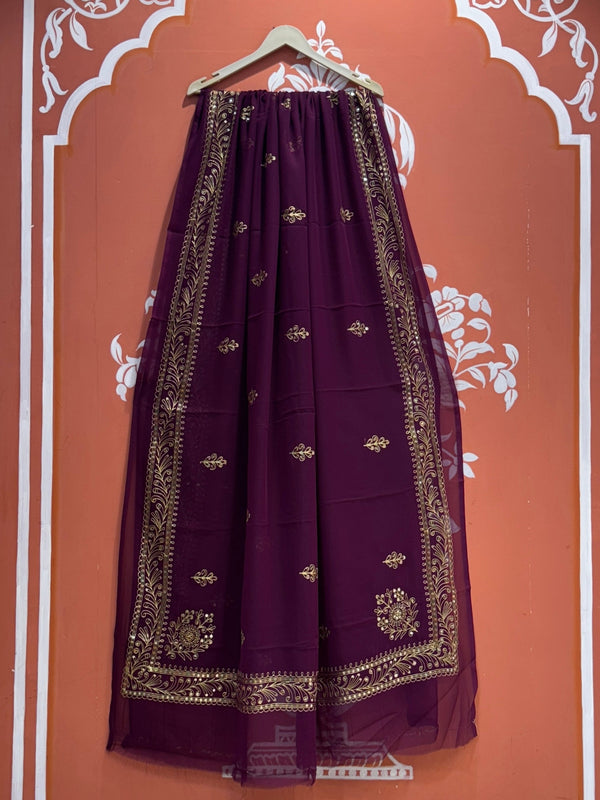 DARBARI GEORGETTE LEHERIYA SAREE