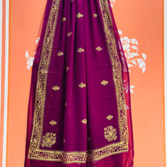 DARBARI GEORGETTE LEHERIYA SAREE