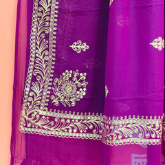 DARBARI GEORGETTE LEHERIYA SAREE