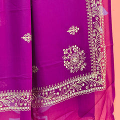 DARBARI GEORGETTE LEHERIYA SAREE