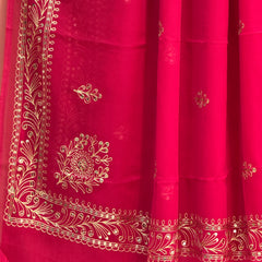 DARBARI GEORGETTE LEHERIYA SAREE