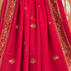 DARBARI GEORGETTE LEHERIYA SAREE