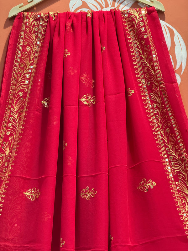 DARBARI GEORGETTE LEHERIYA SAREE