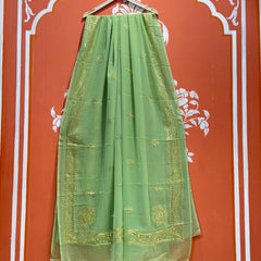 DARBARI GEORGETTE LEHERIYA SAREE
