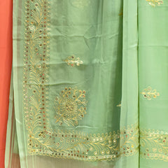DARBARI GEORGETTE LEHERIYA SAREE