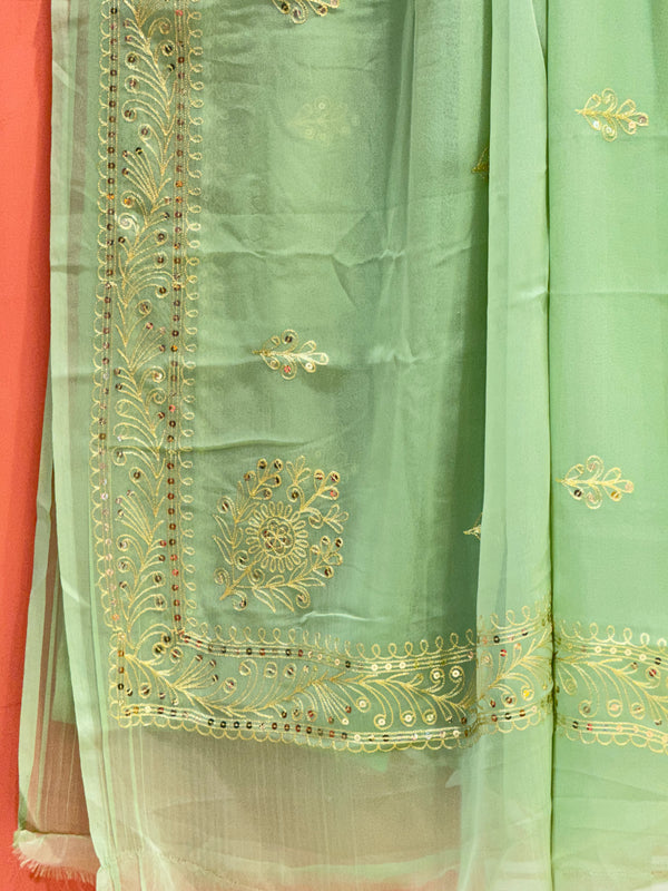 DARBARI GEORGETTE LEHERIYA SAREE