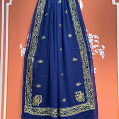 DARBARI GEORGETTE LEHERIYA SAREE