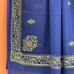 DARBARI GEORGETTE LEHERIYA SAREE
