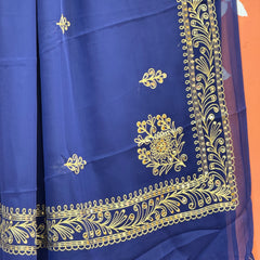 DARBARI GEORGETTE LEHERIYA SAREE