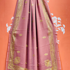 DARBARI GEORGETTE LEHERIYA SAREE