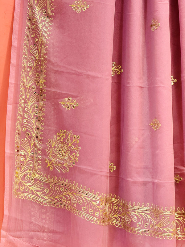 DARBARI GEORGETTE LEHERIYA SAREE
