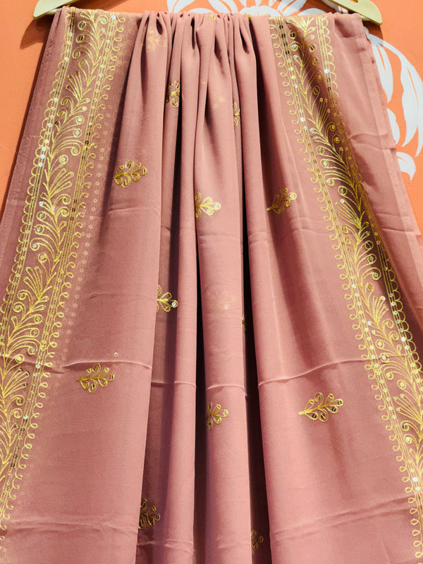 DARBARI GEORGETTE LEHERIYA SAREE