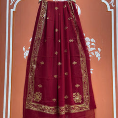 DARBARI GEORGETTE LEHERIYA SAREE