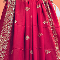 DARBARI GEORGETTE LEHERIYA SAREE