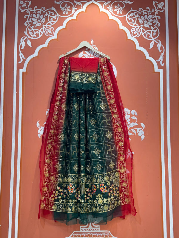 DARBARI GEORGETTE LEHERIYA SAREE
