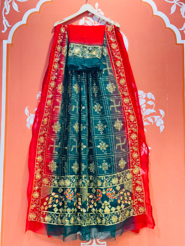 DARBARI GEORGETTE LEHERIYA SAREE