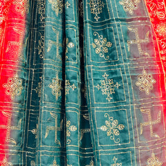 DARBARI GEORGETTE LEHERIYA SAREE