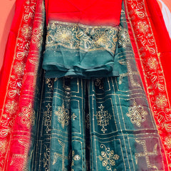 DARBARI GEORGETTE LEHERIYA SAREE