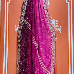 ROYAL GEORGETTE KACHI PATTI SAREE