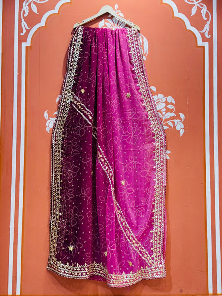 ROYAL GEORGETTE KACHI PATTI SAREE