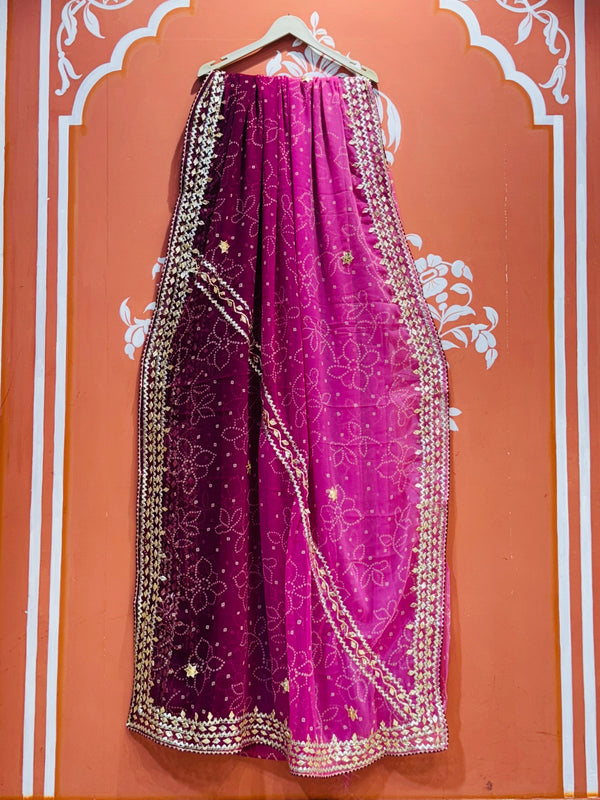 ROYAL GEORGETTE KACHI PATTI SAREE