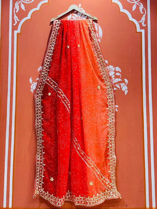 ROYAL GEORGETTE KACHI PATTI SAREE