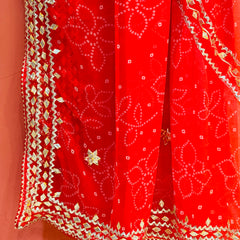 ROYAL GEORGETTE KACHI PATTI SAREE