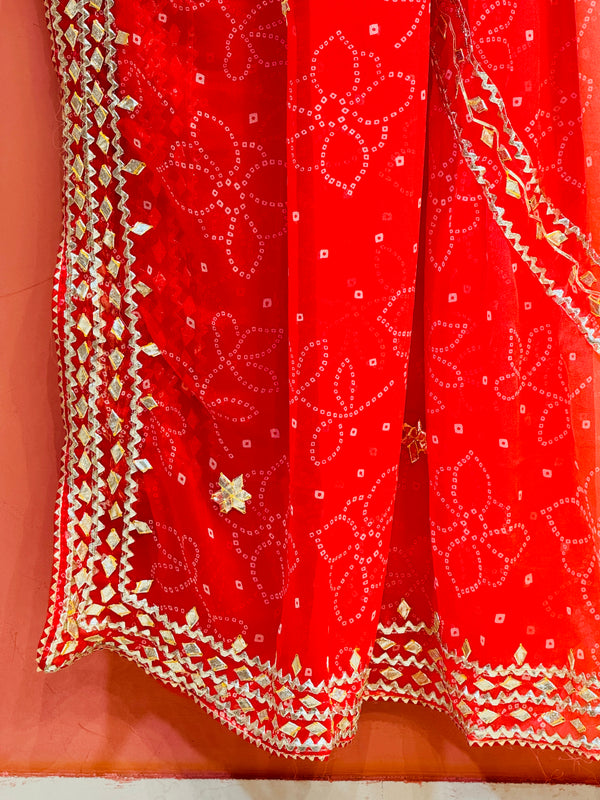 ROYAL GEORGETTE KACHI PATTI SAREE