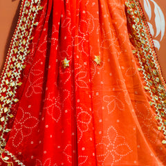 ROYAL GEORGETTE KACHI PATTI SAREE