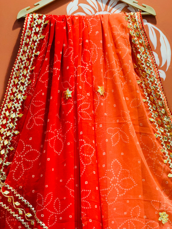 ROYAL GEORGETTE KACHI PATTI SAREE