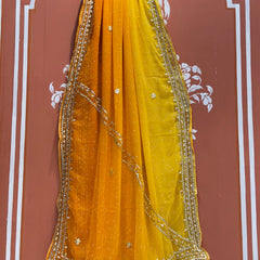 ROYAL GEORGETTE KACHI PATTI SAREE