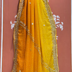 ROYAL GEORGETTE KACHI PATTI SAREE