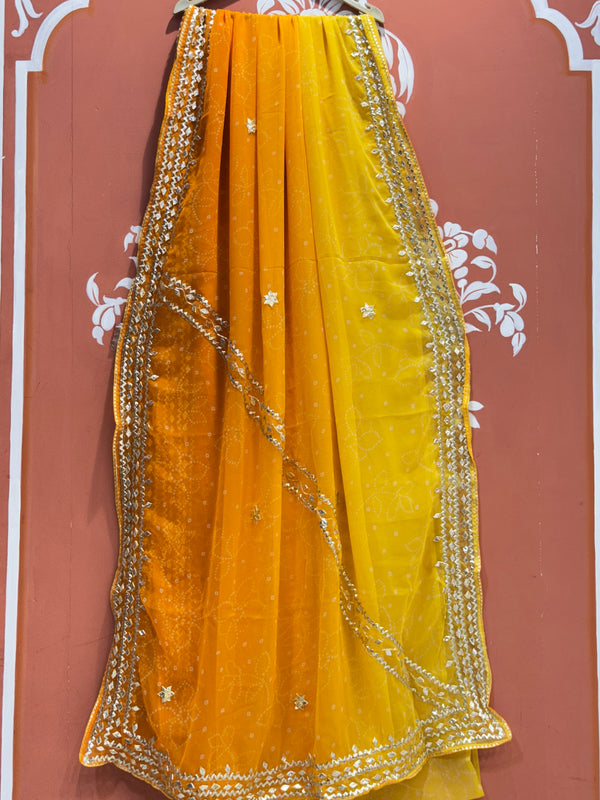 ROYAL GEORGETTE KACHI PATTI SAREE