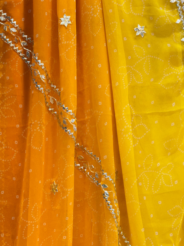 ROYAL GEORGETTE KACHI PATTI SAREE