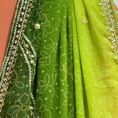 ROYAL GEORGETTE KACHI PATTI SAREE