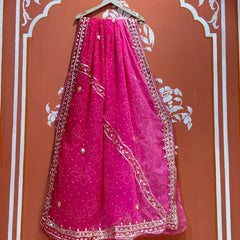 ROYAL GEORGETTE KACHI PATTI SAREE