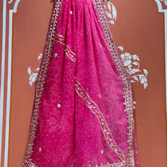 ROYAL GEORGETTE KACHI PATTI SAREE