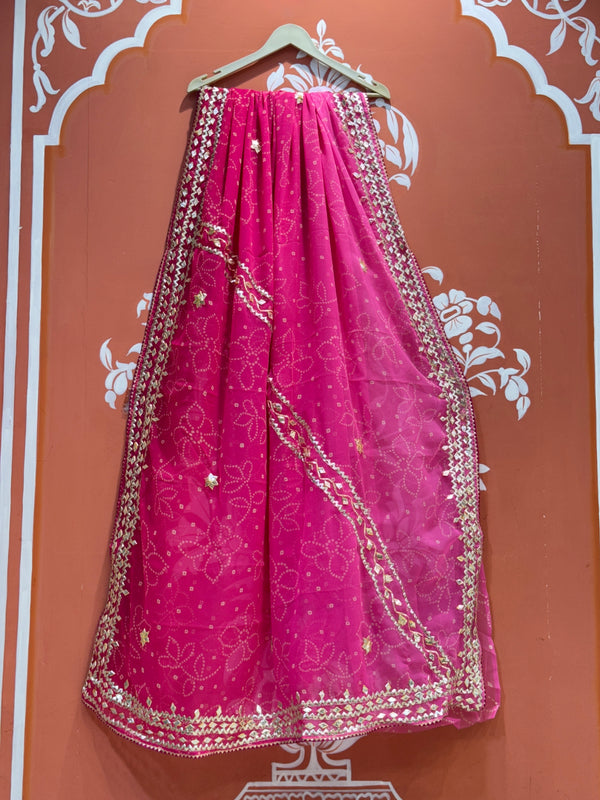 ROYAL GEORGETTE KACHI PATTI SAREE