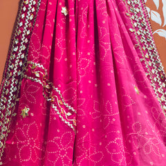 ROYAL GEORGETTE KACHI PATTI SAREE