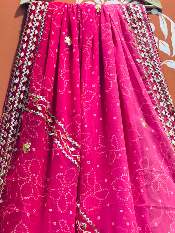 ROYAL GEORGETTE KACHI PATTI SAREE