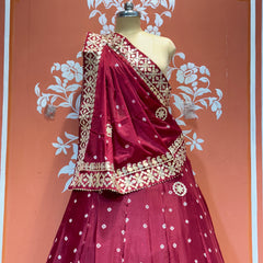 CHINON BHANDEJ KACCHI PATTI LEHENGA