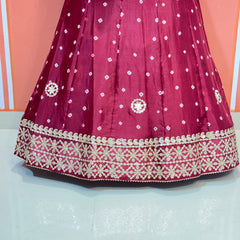 CHINON BHANDEJ KACCHI PATTI LEHENGA