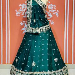 CHINON BHANDEJ KACCHI PATTI LEHENGA