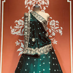 CHINON BHANDEJ KACCHI PATTI LEHENGA