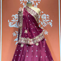 CHINON BHANDEJ KACCHI PATTI LEHENGA